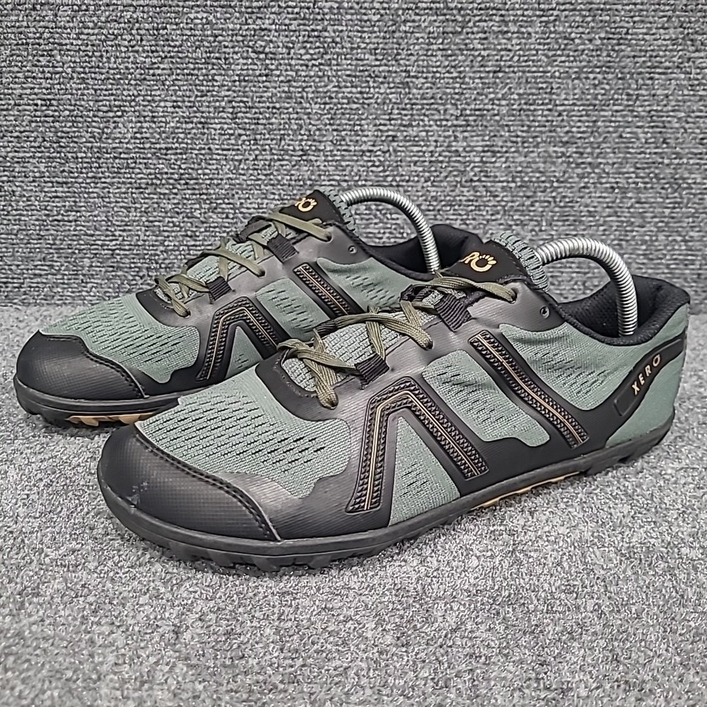 Xero Mesa Trail Minimalist Barefoot Running Shoes Men's Sz 9‎ Green Black